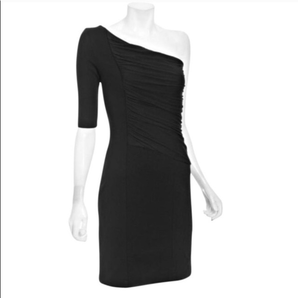 BCBG MaxAzria One-Shoulder Dress